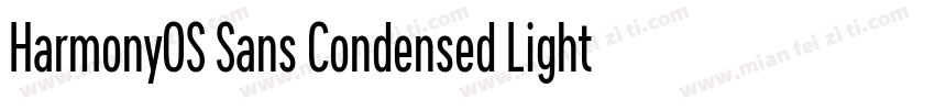 Harmony0S Sans Condensed Light字体转换